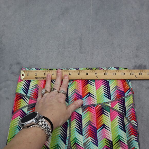 Fabletics Pants Womens XS Multicolor Capri Elastic Waist Pull On Stretch - Picture 3 of 16